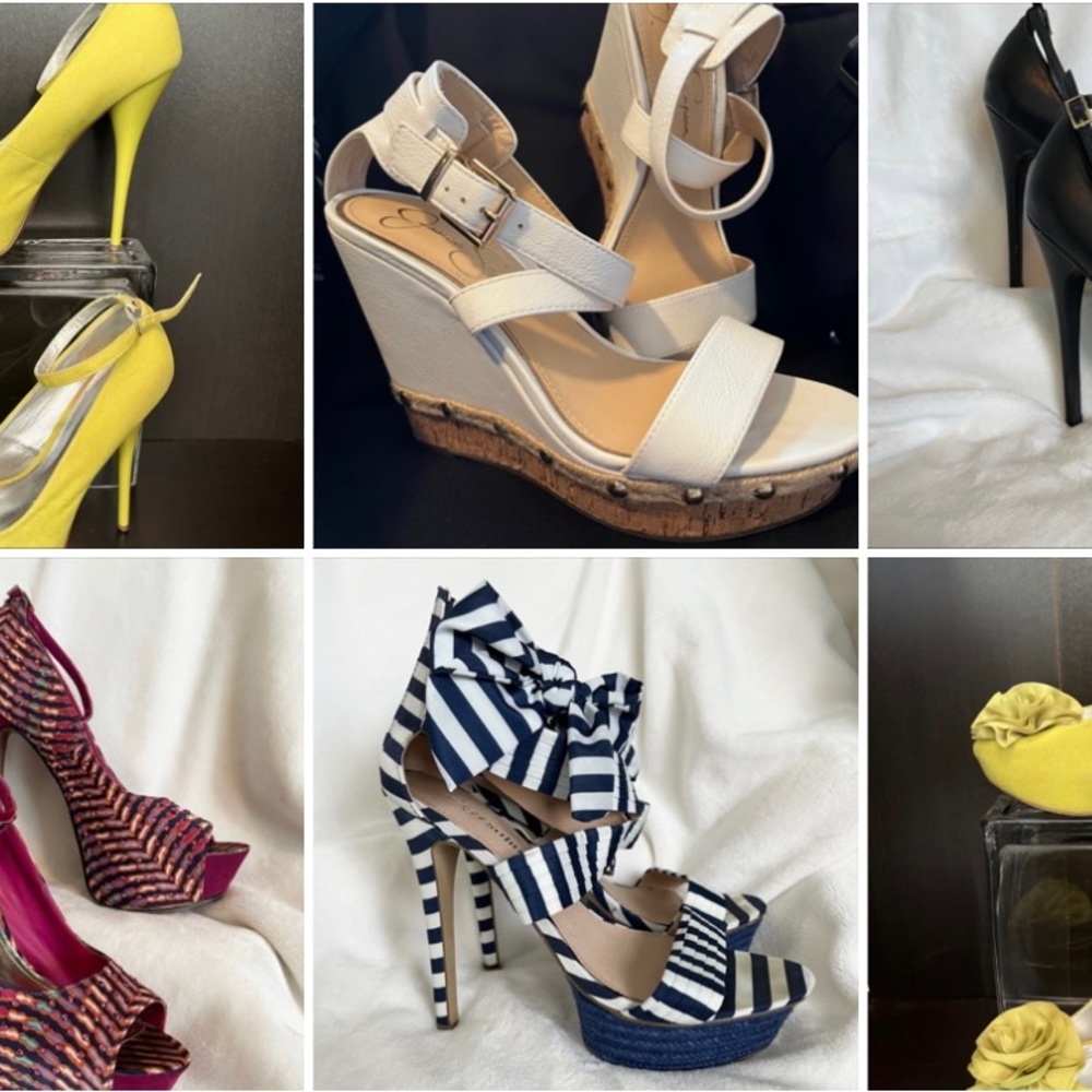 Bundle Platform shoes, Size 8